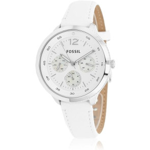 Watch strap Fossil ES3242 Leather White 16mm